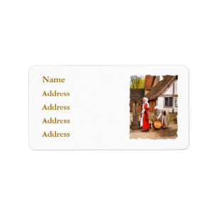 ALT ENGLAND ADRESSAUFKLEBER