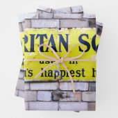 ALT ENGLAND GESCHENKPAPIER SET (Beispiel)