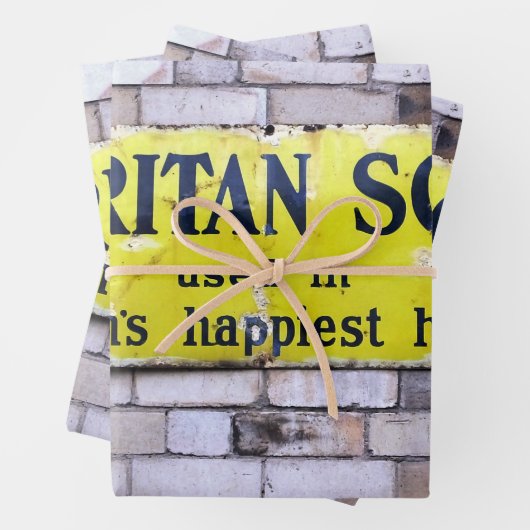 ALT ENGLAND GESCHENKPAPIER SET (Beispiel)