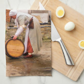 ALT ENGLAND GESCHIRRTUCH (Viertel Falte)