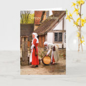 ALT ENGLAND KARTE (Gelbe Blume)