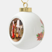 ALT ENGLAND KERAMIK Kugel-Ornament (Rechts)