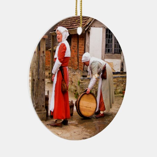 ALT ENGLAND KERAMIK ORNAMENT (Rechts)