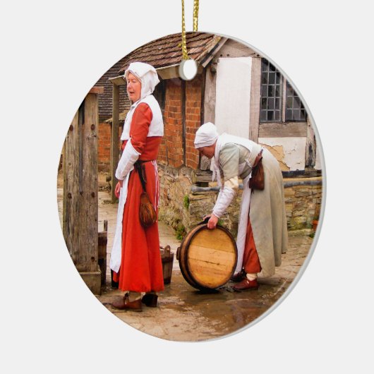 ALT ENGLAND KERAMIK ORNAMENT (Links)