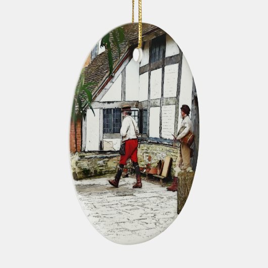 ALT ENGLAND KERAMIK ORNAMENT (Rechts)