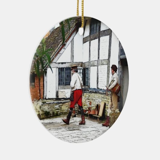 ALT ENGLAND KERAMIK ORNAMENT (Rechts)