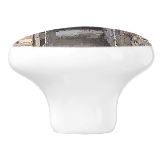 ALT ENGLAND KERAMIKKNAUF (Seitenansicht)