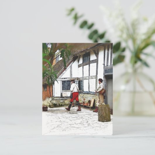 ALT ENGLAND POSTKARTE (Stehend Vorderseite)