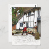 ALT ENGLAND POSTKARTE (Vorne/Hinten)