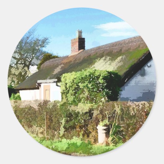ALT ENGLAND RUNDER AUFKLEBER (Vorderseite)