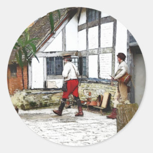 ALT ENGLAND RUNDER AUFKLEBER