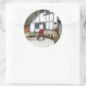 ALT ENGLAND RUNDER AUFKLEBER (Tasche)