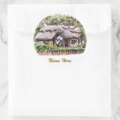 ALT ENGLAND RUNDER AUFKLEBER (Tasche)