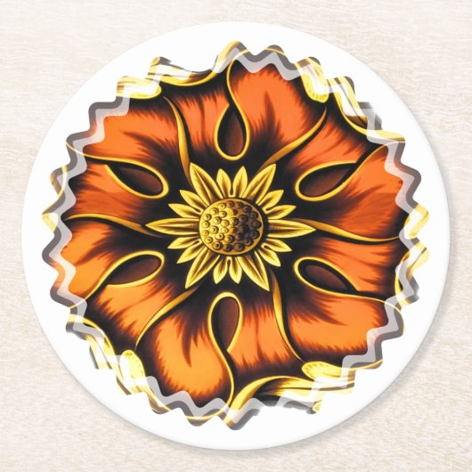 ALT ENGLAND RUNDER PAPPUNTERSETZER (Vorderseite)