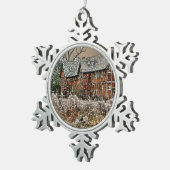 ALT ENGLAND SCHNEEFLOCKEN Zinn-Ornament (Rechts)