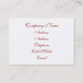 ALT ENGLAND VISITENKARTE (Rückseite)