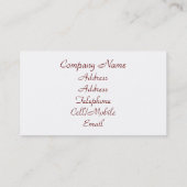 ALT ENGLAND VISITENKARTE (Rückseite)