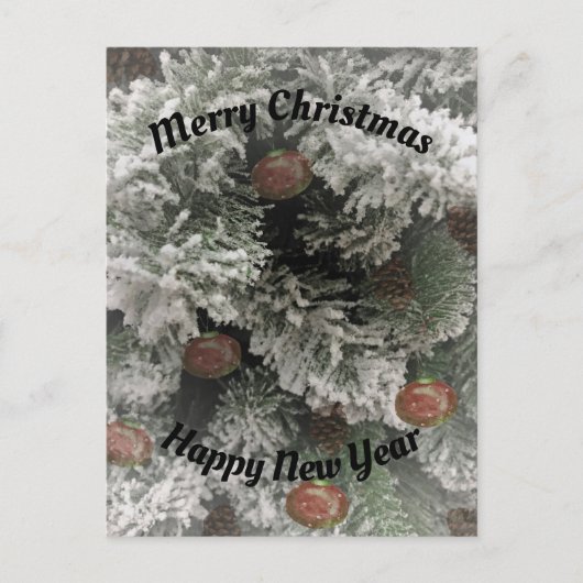 Alt-Feiertags-Grünschnäbel Feiertagspostkarte (Vorderseite)