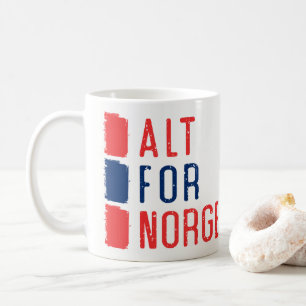 Alt für Norge, Norwegische Motto-Tasse Kaffeetasse