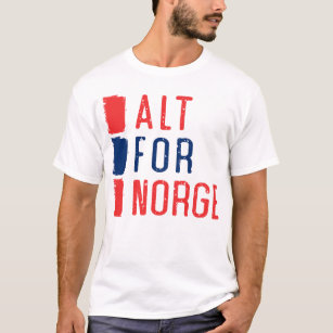 Alt für Norge norwegisches Motto-T-Shirt T-Shirt