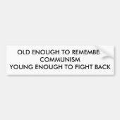 ALT GENUG SICH ERINNERN AUTOAUFKLEBER (Vorne)