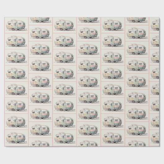 Alt gepflegter Camper Geschenkpapier (Flach)