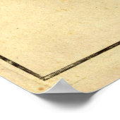 Alt gestaltete Weltkarte (1782) Poster (Ecke)