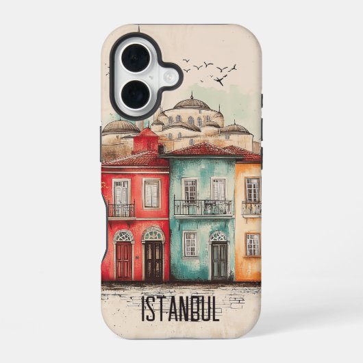 Alt-Istanbul iPhone 16 Hülle (Rückseite)