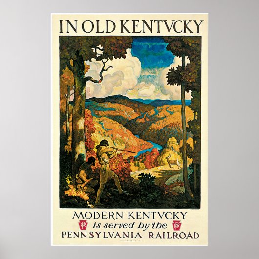 Alt Kentucky Vintage Reisewerbung Poster (Vorne)