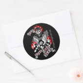 Alt, laut und langsam (Farbe) Runder Aufkleber (Umschlag)