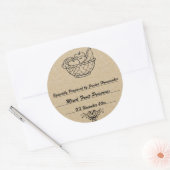 Alt modifizierte Vorräte oder Jam Canning Template Runder Aufkleber (Umschlag)