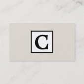 Alt modische Administratorkarte Visitenkarte (Rückseite)