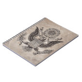 Alt modische amerikanische Wappen-Notebook Notizblock (Linke Seite)