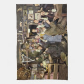 Alt modische Bar mit Leuten feiern, ein Party Geschirrtuch (Vertikal)