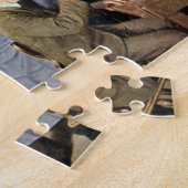 Alt modische Bar mit Leuten feiern, ein Party Puzzle (Seite)