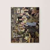 Alt modische Bar mit Leuten feiern, ein Party Puzzle (Vertikal)