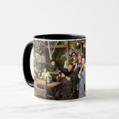 Alt modische Bar mit Leuten feiern, ein Party Tasse (Vorderseite Links)