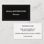 Alt modische Berufliche Visitenkarte (Vorne/Hinten)