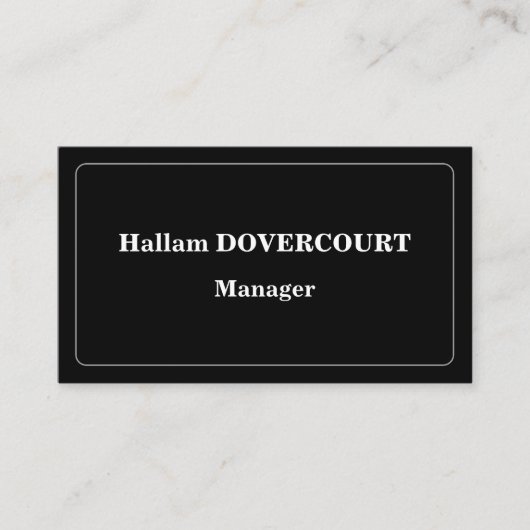 Alt modische Berufliche Visitenkarte (Vorderseite)