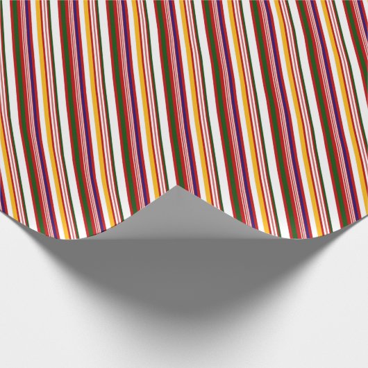 Alt modische Candy Stripes (groß) Geschenkpapier (Ecke)