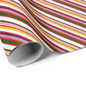 Alt modische Candy Stripes (groß) Geschenkpapier (Rolleneckpunkt)