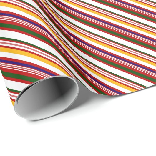 Alt modische Candy Stripes (groß) Geschenkpapier (Rolleneckpunkt)