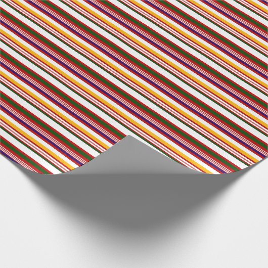 Alt modische Candy Stripes (groß) Geschenkpapier (Ecke)