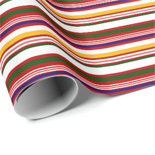 Alt modische Candy Stripes (groß) Geschenkpapier