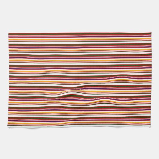 Alt modische Candy Stripes (groß) Geschirrtuch (Horizontal)