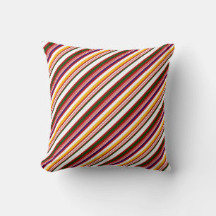 Alt modische Candy Stripes (groß) Kissen