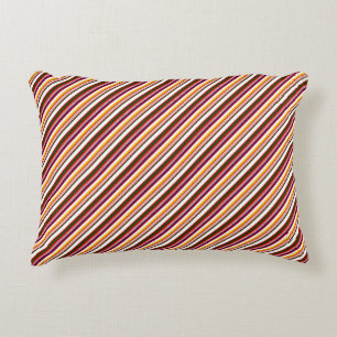 Alt modische Candy Stripes (kleiner Maßstab) Dekokissen