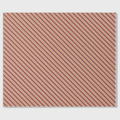 Alt modische Candy Stripes (kleiner Maßstab) Geschenkpapier (Flach)