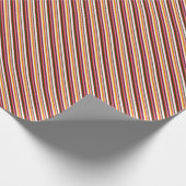 Alt modische Candy Stripes (kleiner Maßstab) Geschenkpapier (Ecke)