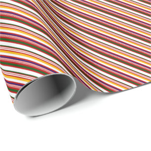 Alt modische Candy Stripes (kleiner Maßstab) Geschenkpapier